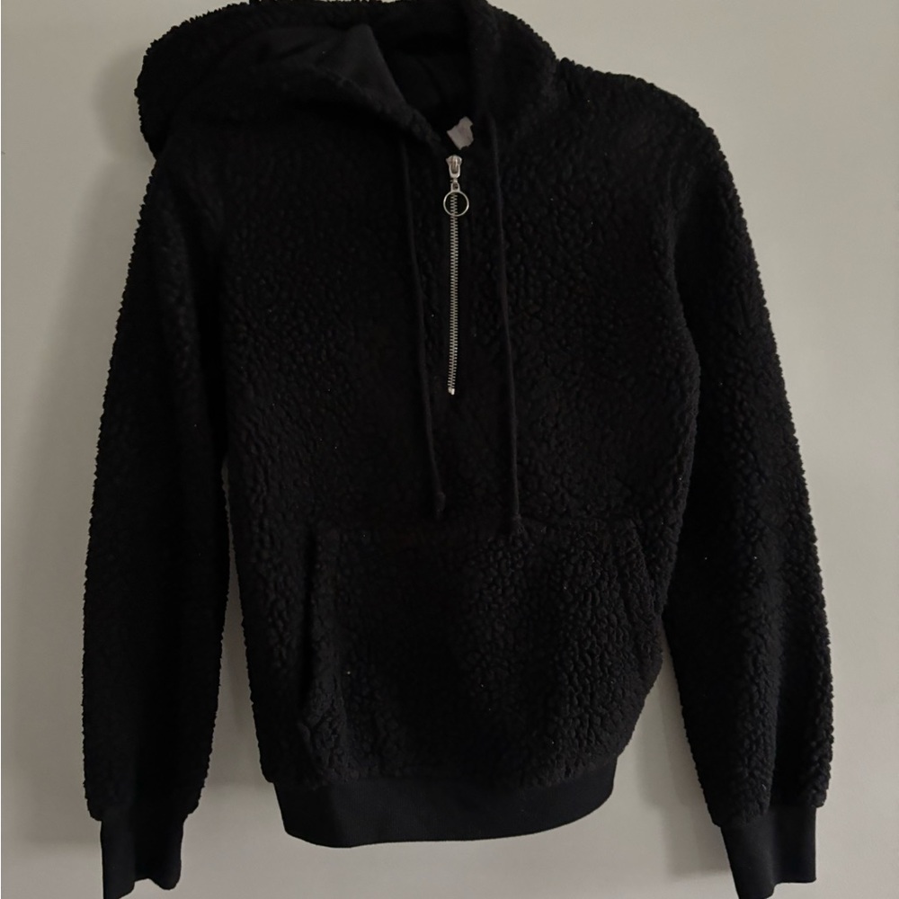 No Boundaries Sherpa jacket blacker quarter zip
